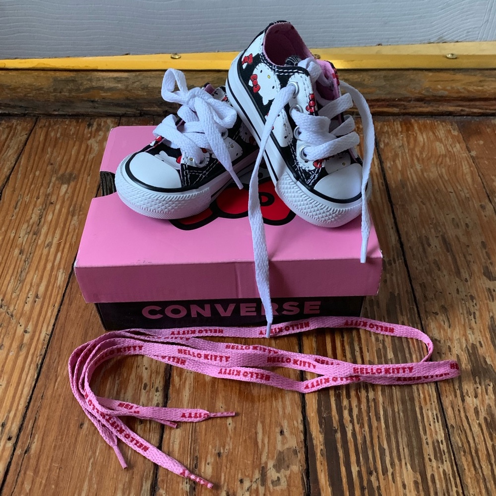 Hello Kitty Converse- Toddler Size 2 NWT